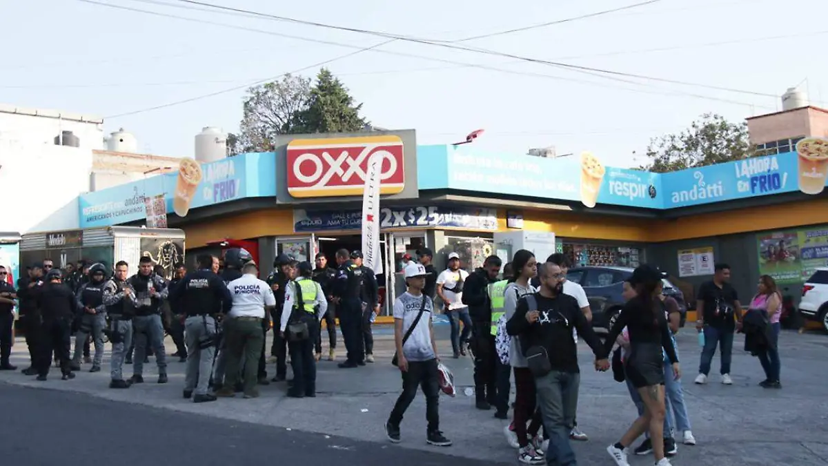 Gresca ocurrida ayer en inmediaciones de la feria de Puebla